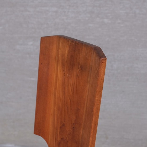 Image 1 of Set di 8 sedie da pranzo in olmo francese di metà secolo Pierre Chapo S28