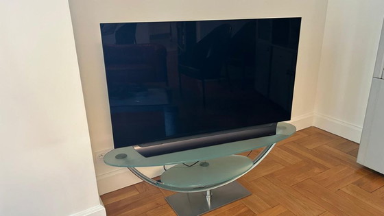 Image 1 of Roche Bobois designer TV stand in glass