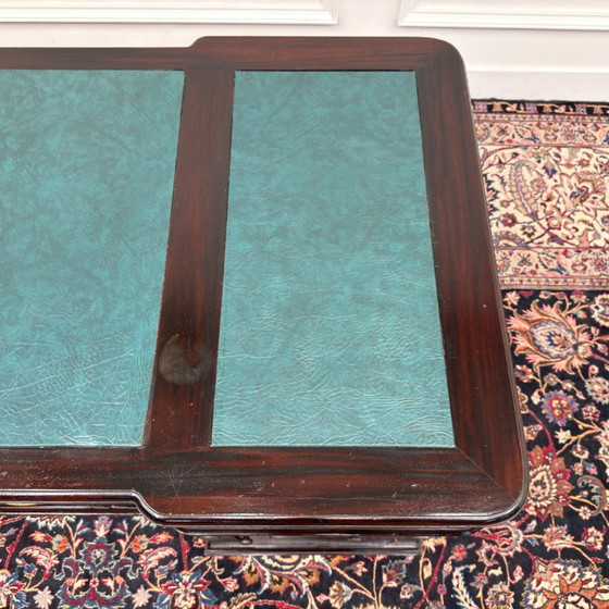 Classic English Desk Green Leather – Wood (photo 18 of 19)