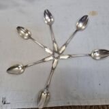 6 Art Deco silver coffee spoons