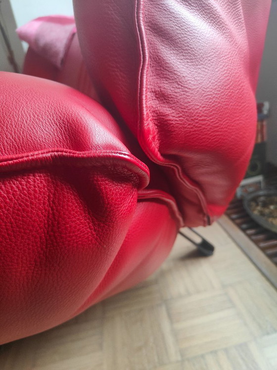 Image 1 of Leolux tango 2 pers pelle rossa