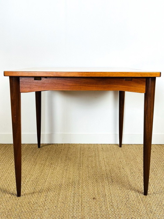 Image 1 of Uitschuifbare Scandinavische teakhouten eettafel, 1960