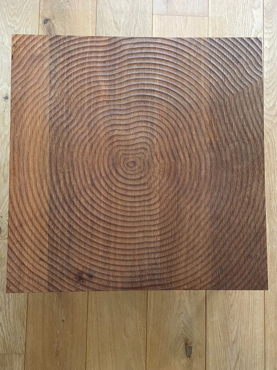 Image 1 of Linteloo Couchtisch aus Baumstämmen, entworfen von Roderick Vos – 60 x 60 cm