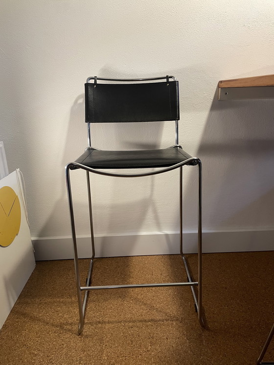 Image 1 of Barhocker Chrom Leder