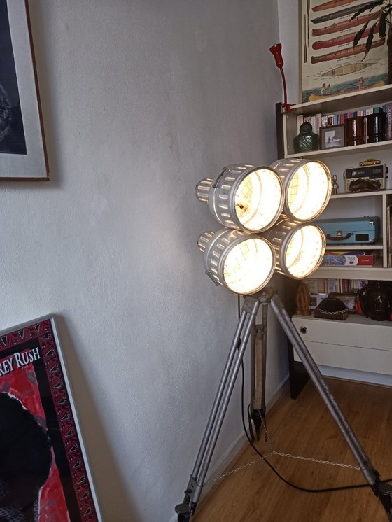 Image 1 of Cool vintage industrial tripod lamp