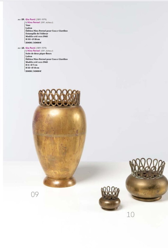 Image 1 of Gió Ponti/ Nino Ferrari Kupfervase.