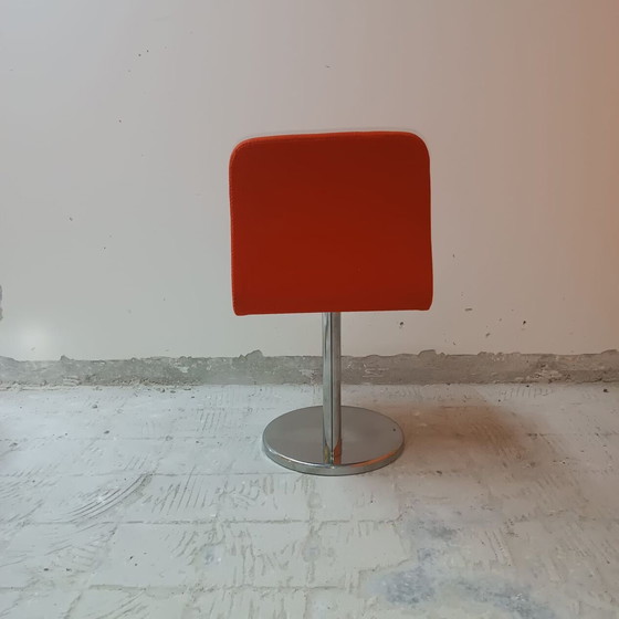 Image 1 of Lot van 4 Vintage Leren Stoelen door Poltronova, Harlow Variant 1971