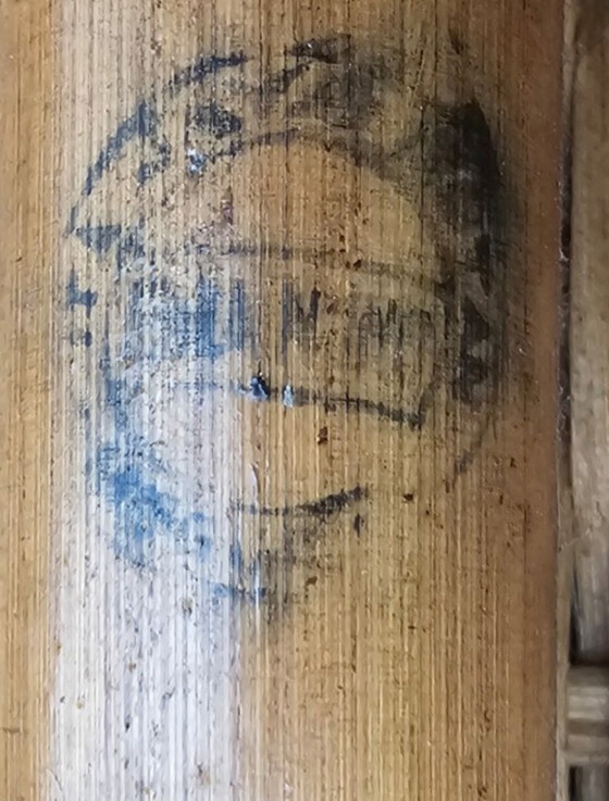 Image 1 of Set van 2 Koloniale Rotan Armstoelen – Hand gevlochten – Massief Houten Frame (Beuken/Mahonie)