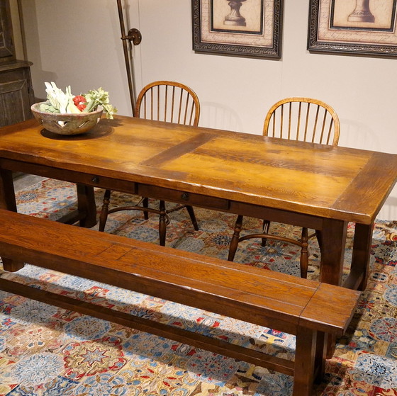 Image 1 of Table de salle à manger Antix Farmers - 220x90 avec banc