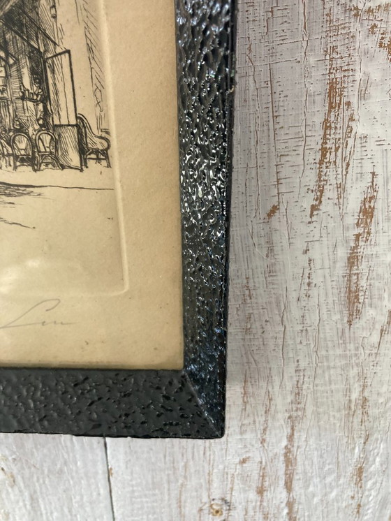 Image 1 of Antique painting of Montmartre (Paris)