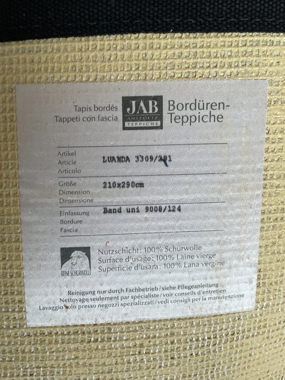 Image 1 of JAB Anstoetz designer wool rug 210×290 – LUANDA – 100% virgin wool