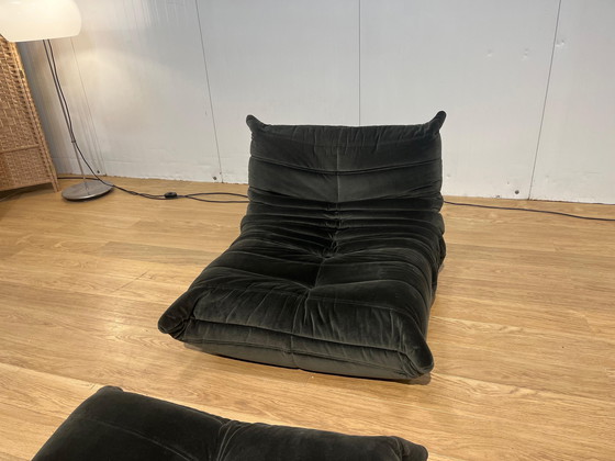 Image 1 of Ligne Roset Togo 1 zit + Poef Svezia