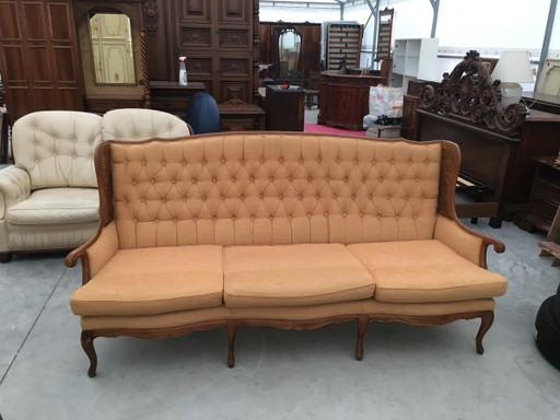 Divano italiano in velluto Mid-Century nello stile di Paolo Buffa, anni '50