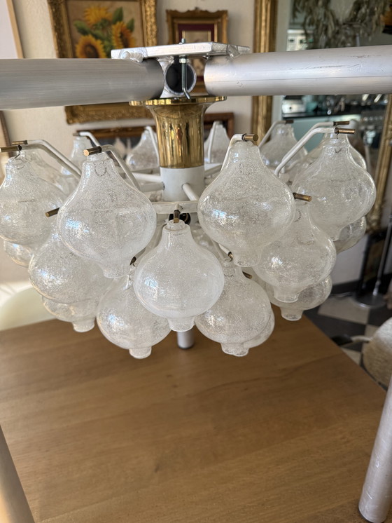 Image 1 of Kalmar Franken - Lámpara de techo - Tulipan - Cristal, latón - Aplique de pared - Alemania, años 60 - Diseño - 1950-1960