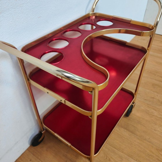 Image 1 of Vintage Barcart trolley drinks cart serving trolley Kaymet 