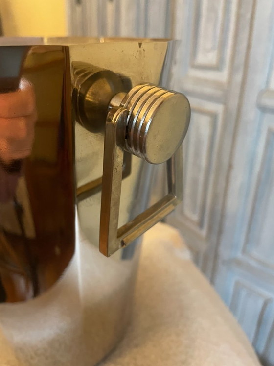 Refrigeratore Champagne Refrigeratore Vino Art Déco 1930 Piper Francese, Piper-Heidsieck, Accessori da tavola (foto 7 di 12)