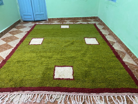 Magnificent green natural wool rug 220/300, Rugs & carpets (photo 4 of 7)