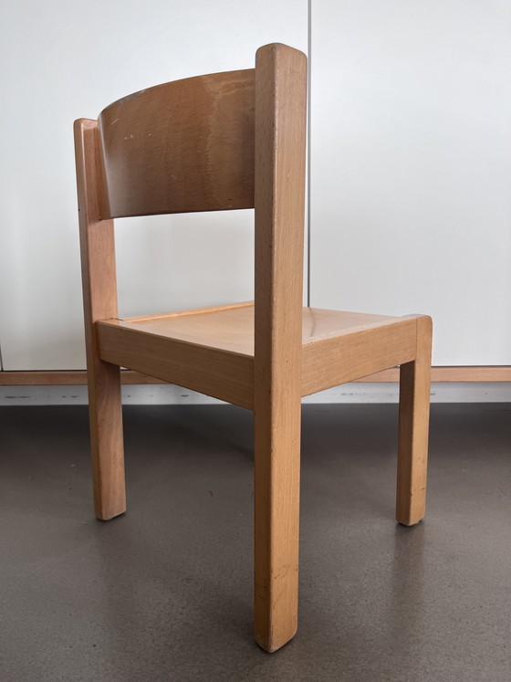 Image 1 of Vintage Scandinavian Design High Chair - Solid Beech
