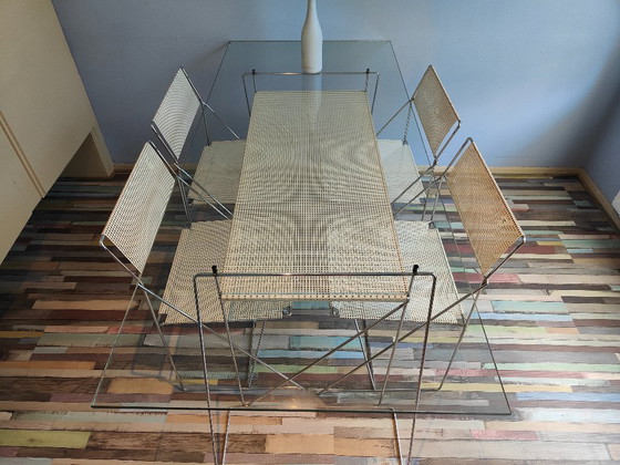 Tavolo Design Nuova X-Line + 4 Sedie | Niels Jørgen Haugesen | 1977 (photo 3 of 23)