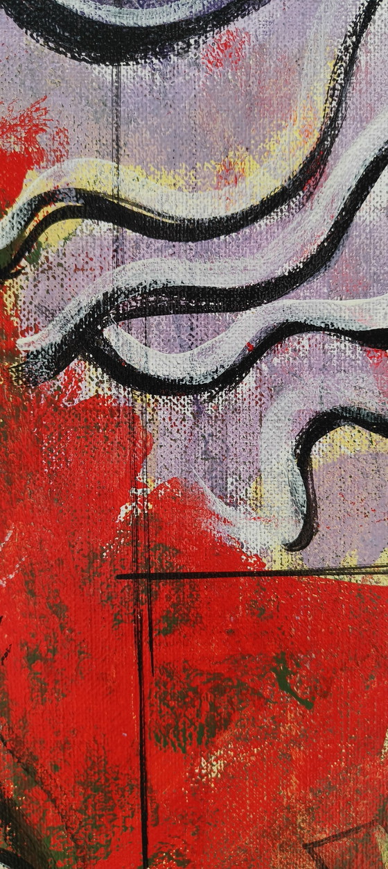 Image 1 of Ludo Huys, artista belga in stile Picasso.