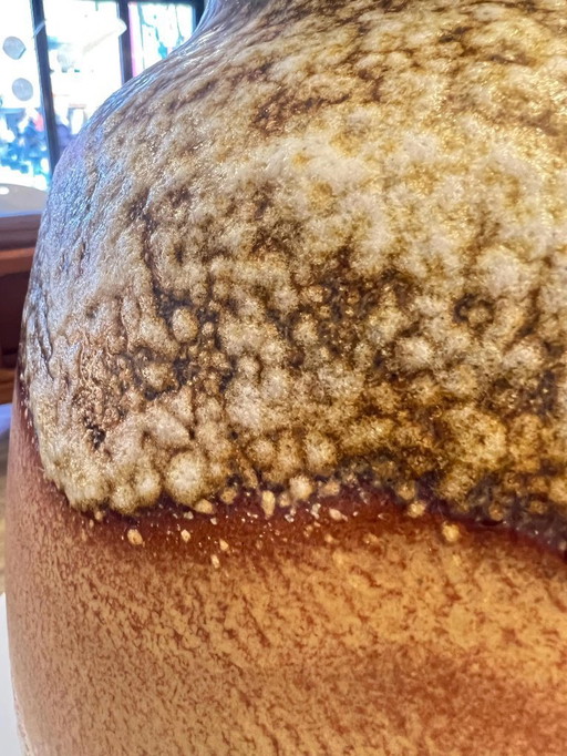 Rarity! Large fat lava vase by Dümmer and Breiden 477/40 1960s, West German art ceramics