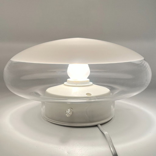 Leucos Gill 28 – Roberto Pamio – Vintage Space Age Wall/Ceiling Light – plafondlampen, Plastic, Glass