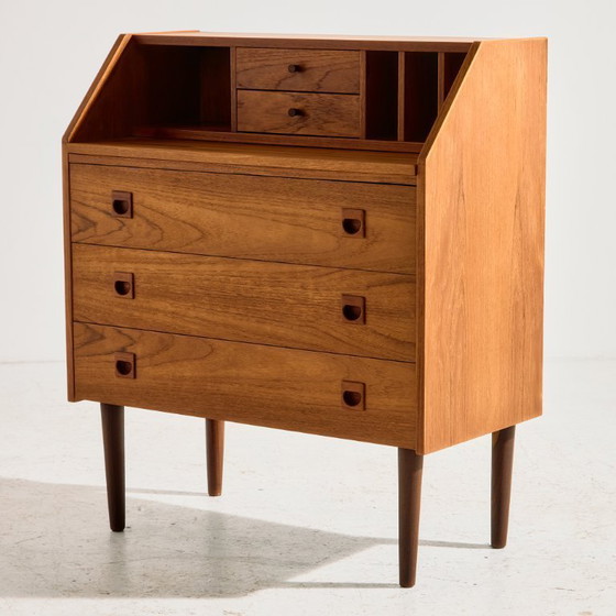 Image 1 of Bureau en teck restauré MK11134