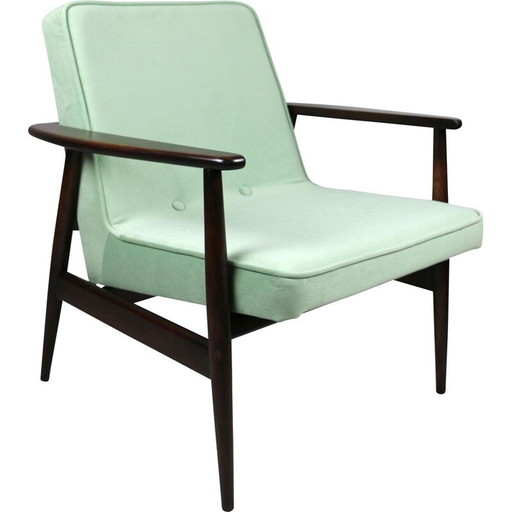 Poltrona vintage Gfm63 verde chiaro di J.Kedziorek, anni '70