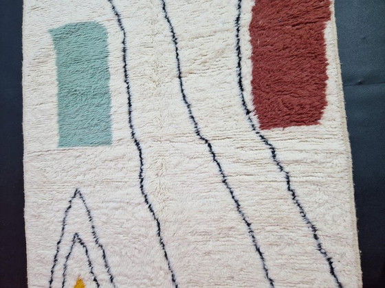 Tapis En Laine À Motifs Colorés Authentique 1,5/2,5 M – Aime Té, Wool (photo 4 of 6)