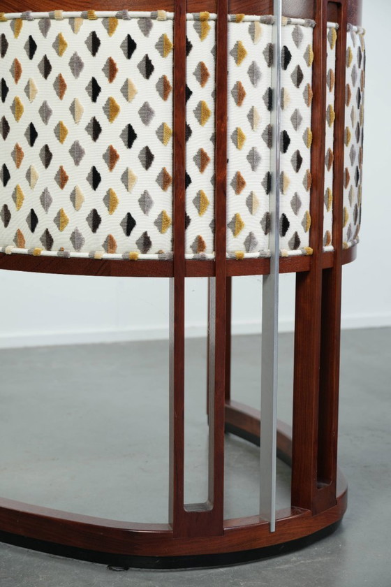Image 1 of Unique Art Deco design Schuitema armchairs/occasional chairs from the Decoforma series with beautiful fabric upholstery.