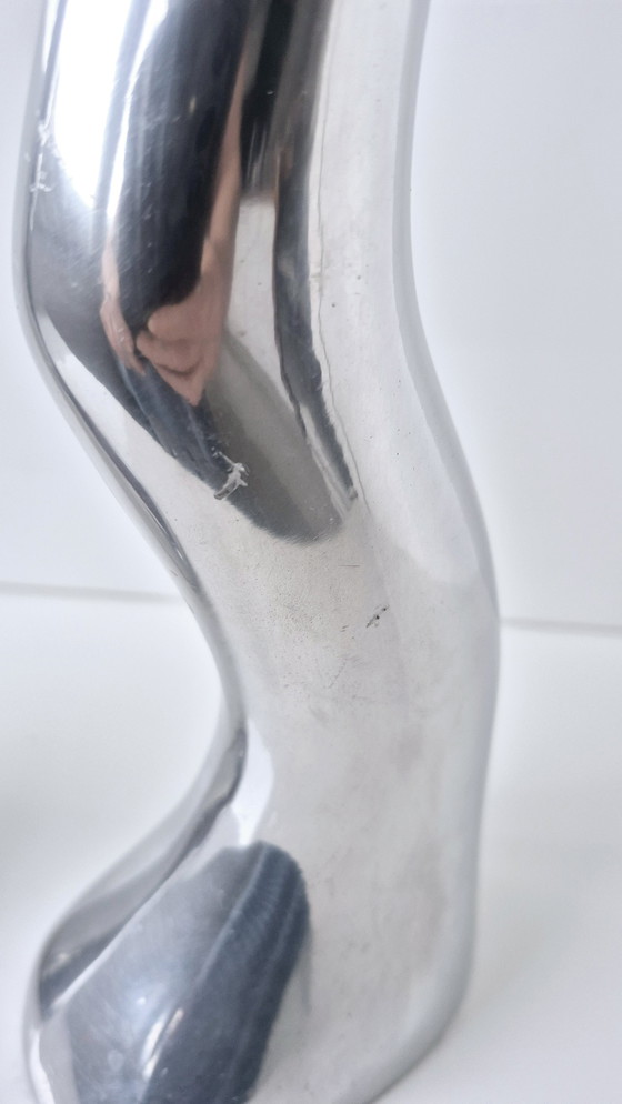 Image 1 of 2 candelabros IKEA Anna Everlund / Efverlund, patrón en zigzag, años 80