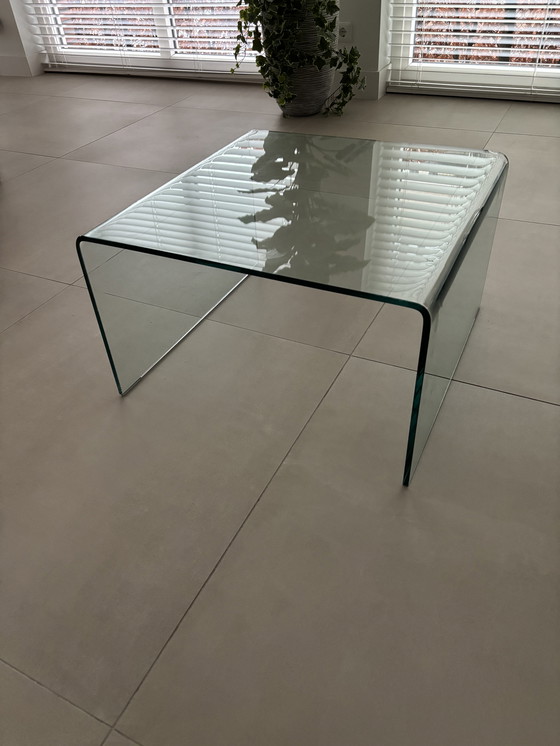 Image 1 of glazen tafeltje