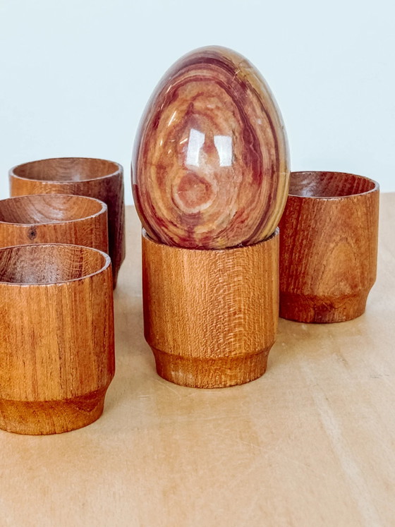 Set de 6 Hueveras Danesas de Madera – Objetos decorativos (photo 2 of 2)