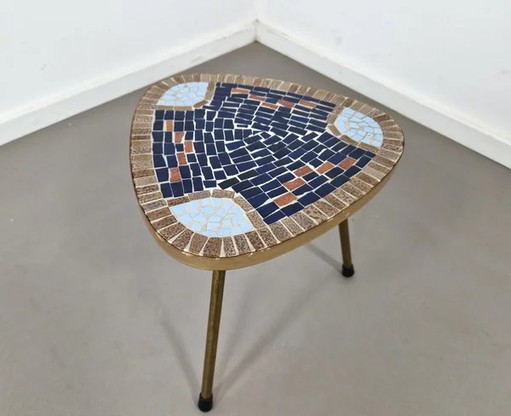 Table porte-plantes mosaïque Mid-Century (2)