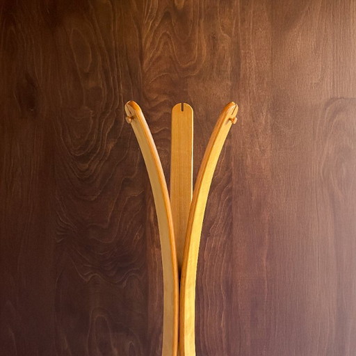 Appendiabiti in rovere a tre punte