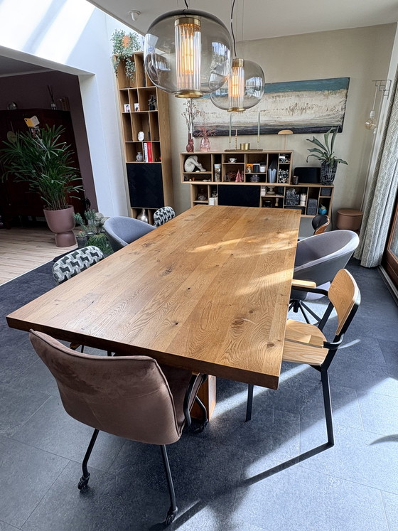 Image 1 of Diseño holandés DD Para mesa de roble 260x120