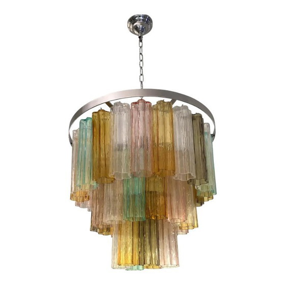 Image 1 of Lampadario Tronchi di Lusso in Vetro di Murano – Design Stile Venini