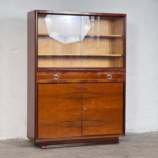 Vitrine Cabinet by Jindřich Halabala, 1930s–40s – Czechoslovak Art Deco