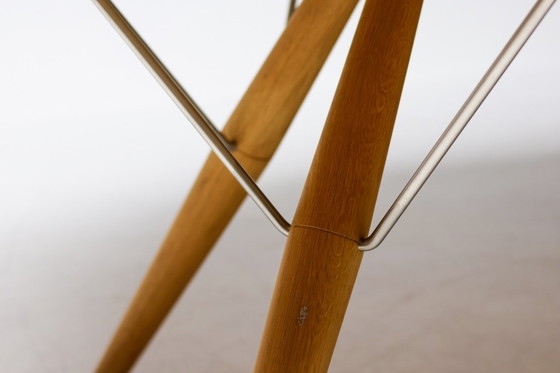 Image 1 of HANS J. WEGNER PP75 DINING TABLE IN OAK WITH ELEVEN OAK CH36 DINING CHAIRS