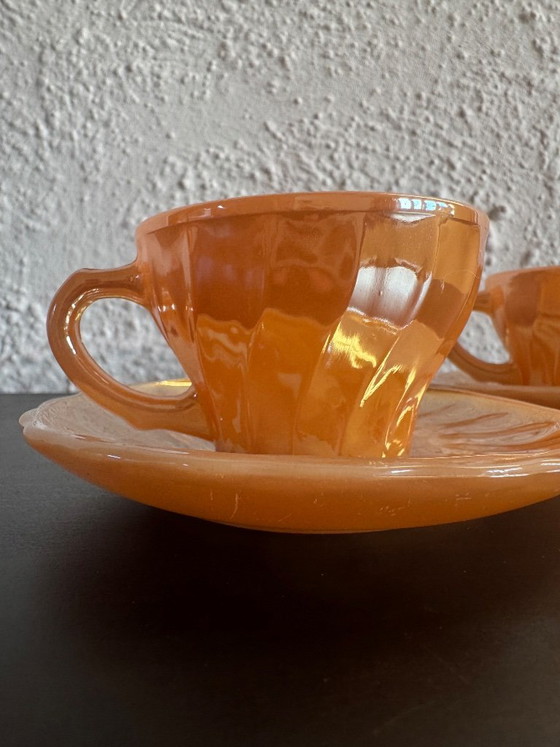 2 set vintage Fire King Kop e Schotel Van Anchor Hocking – Accessori da tavola, Glass (photo 3 of 18)