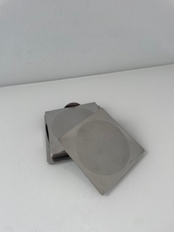 Image 1 of Ikea Groggy onderzetters (6 stuks) in houder