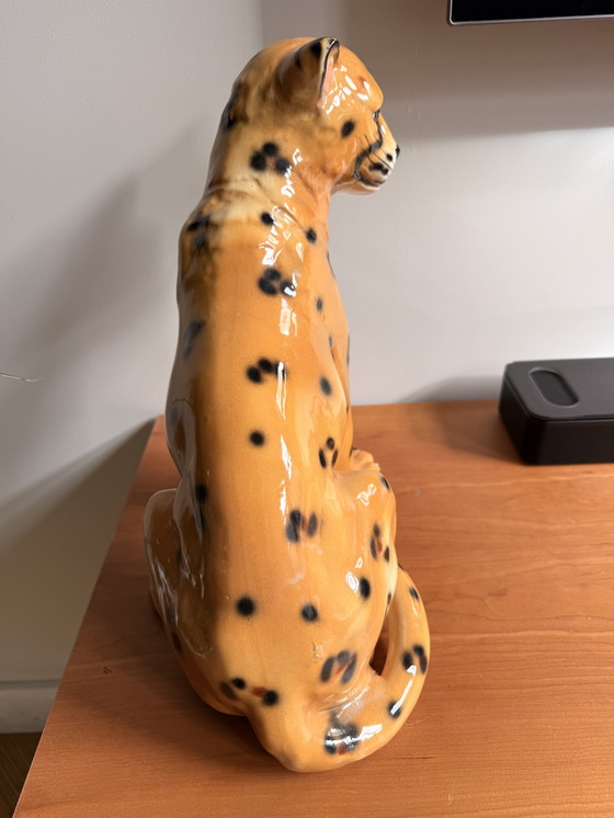 Image 1 of Pantera/tigre in ceramica d'epoca