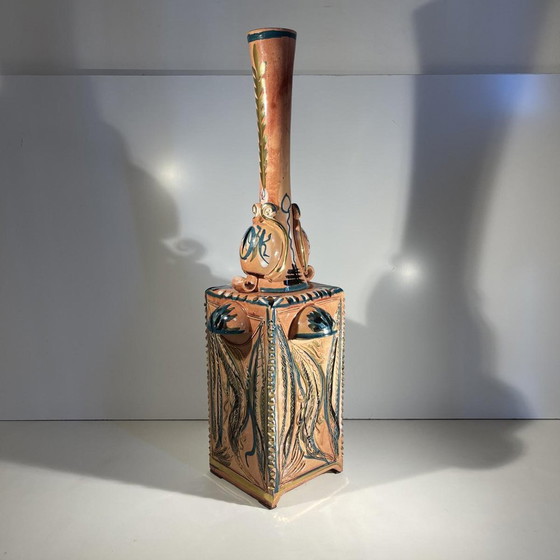 Vase vintage en céramique à quatre anses, 1945 – Ceramic (photo 8 of 11)