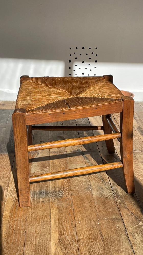 Image 1 of TABOURET Paille Ancien Esprit CAMPAGNE