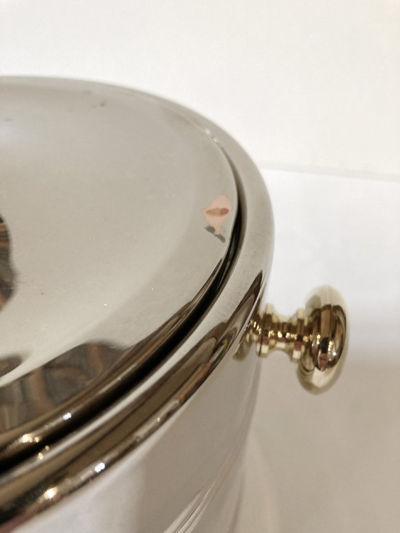 Image 1 of Silver-plated metal ice bucket