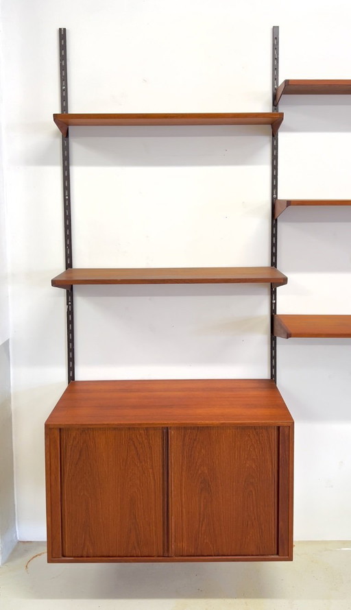 Teak Wall System By Kai Kristiansen for Feldballes.