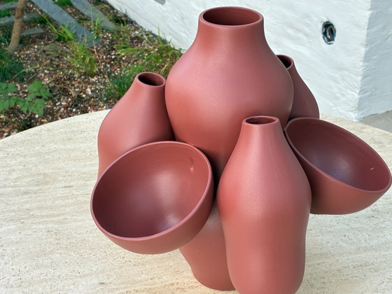 Image 1 of Jarrón Allpa diseño terracota J.B. Fastrez