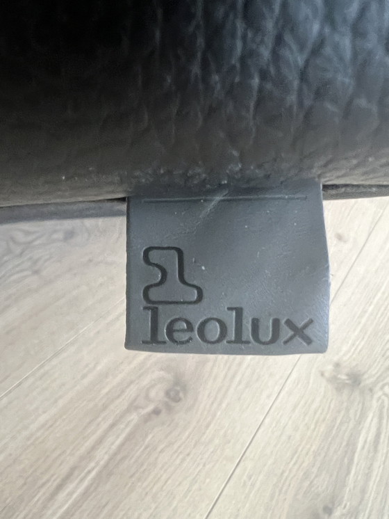 Image 1 of Leolux Dolcinea Black Senso Leather Design Armchair