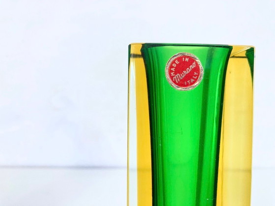 Image 1 of 3 Italian Sommerso vases made of Murano glass by Flavio Poli, 1960s design