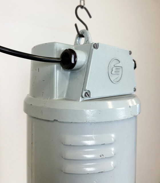 Image 1 of Large Industrial Aluminium Pendant Light from Elektrosvit, 1960s